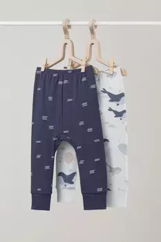 Брюки для новорожденных CROCKID, К 4718-2уп, цвет - синий