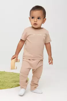 Брюки для новорожденных CROCKID, К 4718, цвет - светло-бежевый