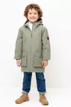 Демисезонная куртка для мальчика с утеплителем для мальчиков CROCKID, ВК 30150/2 УЗГ, цвет - зеленый