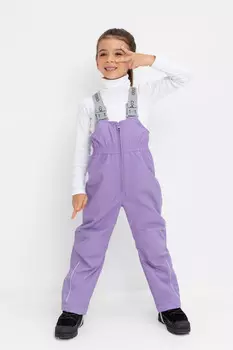 Демисезонный детский полукомбинезон для девочек CROCKID, ВК 46021/24/6 ГР, цвет - фиолетовый