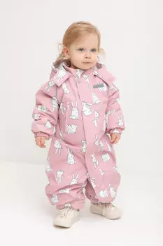 Демисезонный комбинезон для девочек CROCKID, ВК 60085/н/45 ГР, цвет - розовый