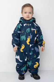 Демисезонный комбинезон для мальчиков CROCKID, ВК 60085/н/10 ГР, цвет - темно-синий