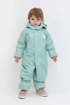 Демисезонный комбинезон ясельный с утеплителем для девочек CROCKID, ВК 60107/1 УЗГ, цвет - голубой