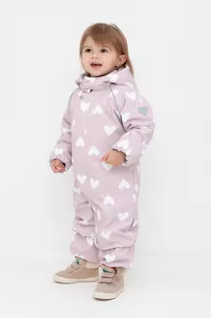 Демисезонный комбинезон с утеплителем для девочки для девочек CROCKID, ВК 60085/н/27 УЗГ, цвет - розовый