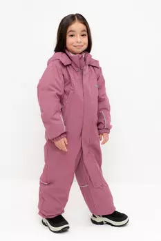 Демисезонный комбинезон с утеплителем для девочки для девочек CROCKID, ВК 60109/5 УЗГ, цвет - бордовый