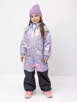 Демисезонный комбинезон с утеплителем для девочки для девочек CROCKID, ВК 60110/н/4 УЗГ, цвет - фиолетовый
