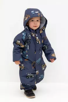 Демисезонный комбинезон с утеплителем для мальчика для мальчиков CROCKID, ВК 60085/н/58 УЗГ, цвет - синий