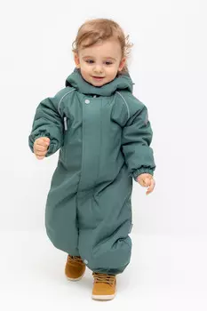 Демисезонный комбинезон с утеплителем для мальчиков CROCKID, ВК 60108/4 УЗГ, цвет - зеленый