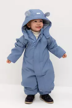 Демисезонный комбинезон с утеплителем для мальчиков CROCKID, ВК 60108/5 УЗГ, цвет - голубой