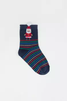 Детские трикотажные носки для мальчиков CROCKID, К 9658/3 ФВ, цвет - синий