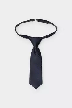 Детский галстук из жаккардового текстиля для мальчиков CROCKID, АК 10090/1 ФВ, цвет - синий