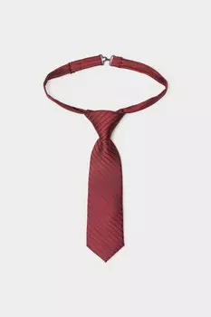 Детский галстук из жаккардового текстиля для мальчиков CROCKID, АК 10090/2 ФВ, цвет - красный