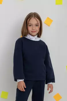 Джемпер для девочек CROCKID, К 302153, цвет - синий