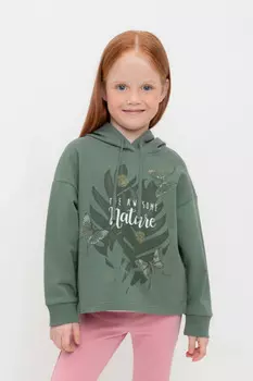 Джемпер для девочек CROCKID, К 302489, цвет - зеленый