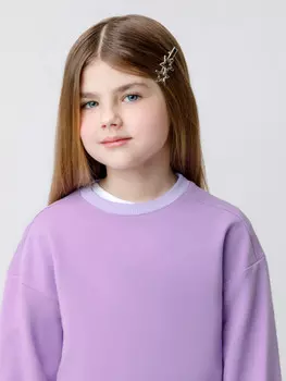 Джемпер для девочек CROCKID, КП 302666, цвет - фиолетовый