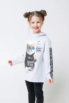 Джемпер для девочек CROCKID, КР 301503, цвет - светло-серый5