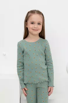 Джемпер для девочек CROCKID, КР 302166, цвет - зеленый