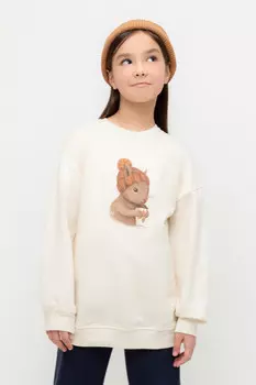 Джемпер для девочек CROCKID, КР 302670-1, цвет - бежевый