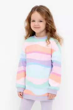 Джемпер для девочек CROCKID, КР 302671, цвет - мульти