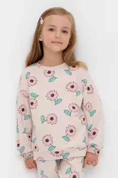 Джемпер для девочек CROCKID, КР 302710, цвет - бежевый