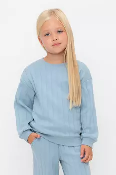 Джемпер для девочек CROCKID, КР 302717, цвет - синий