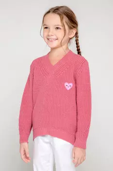 Джемпер для девочек CROCKID, КВ 30118/ш, цвет - красный