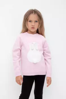 Джемпер для девочек CROCKID, КВ 30132/ш, цвет - розовый
