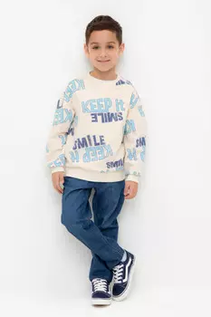 Джемпер для мальчиков CROCKID, КР 302024, цвет - бежевый