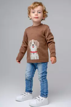 Джемпер для мальчиков CROCKID, КВ 30121/ш, цвет - бежевый