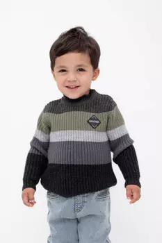 Джемпер для мальчиков CROCKID, КВ 30146/ш, цвет - серый