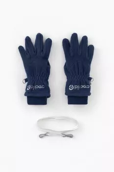 Флисовые перчатки на шнурке для мальчиков CROCKID, ФЛ 10001/25/58 ГР, цвет - синий
