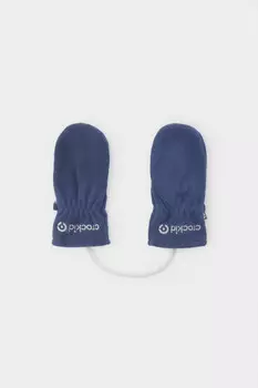 Флисовые варежки на шнурке для мальчиков CROCKID, ФЛ 10000/25/58 ГР, цвет - синий