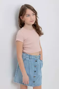 Футболка для девочек CROCKID, К 302049, цвет - розовый