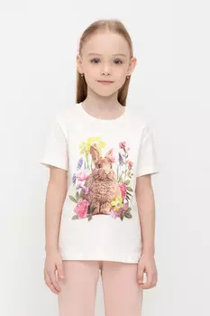 Футболка для девочек CROCKID, К 302346, цвет - светло-розовый