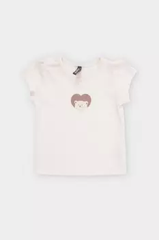 Футболка для девочек CROCKID, КП 302198, цвет - светло-розовый