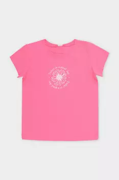 Футболка для девочек CROCKID, КП 302763, цвет - розовый