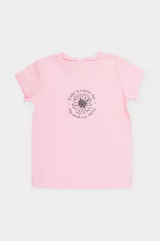 Футболка для девочек CROCKID, КП 302763, цвет - розовый