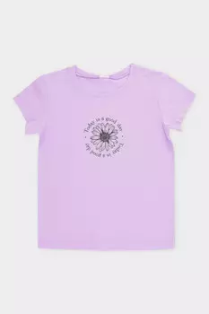 Футболка для девочек CROCKID, КП 302763, цвет - фиолетовый