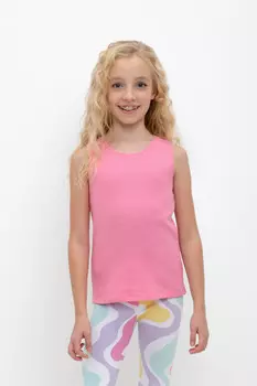Футболка для девочек CROCKID, КР 301698, цвет - ярко-розовый