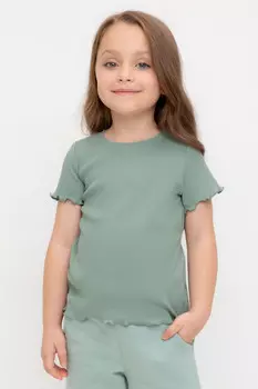 Футболка для девочек CROCKID, КР 301989, цвет - минт