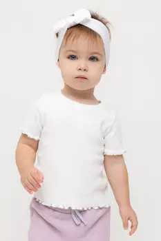 Футболка для девочек CROCKID, КР 301989, цвет - сахар