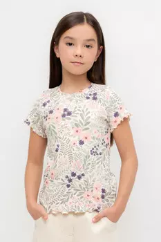 Футболка для девочек CROCKID, КР 301996-1, цвет - светло-розовый