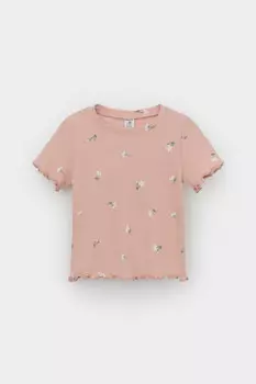 Футболка для девочек CROCKID, КР 301996-1, цвет - розовый