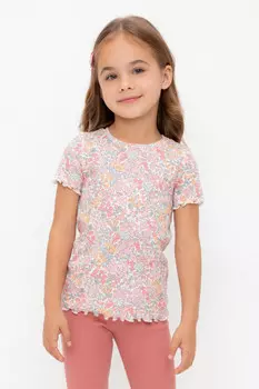 Футболка для девочек CROCKID, КР 301996, цвет - сахар