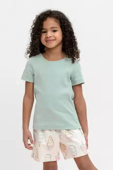 Футболка для девочек CROCKID, КР 302315, цвет - голубой