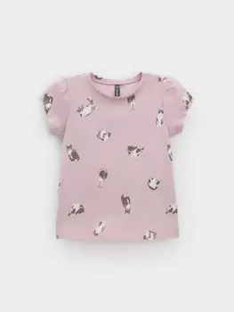 Футболка для девочек CROCKID, КР 302455, цвет - розовый