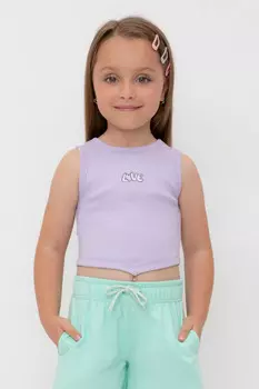 Футболка для девочек CROCKID, КР 302694, цвет - фиолетовый