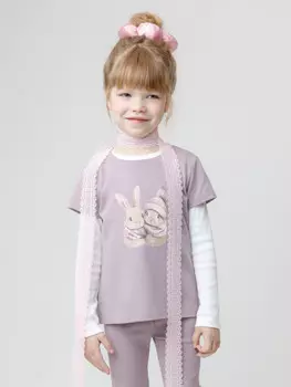 Футболка для девочек CROCKID, КР 302808, цвет - розовый