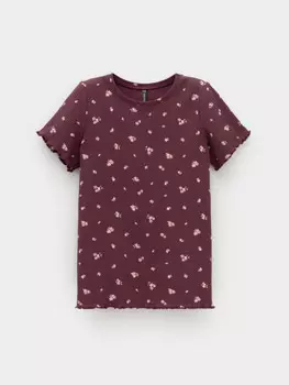 Футболка для девочек CROCKID, КР 302814, цвет - бордовый