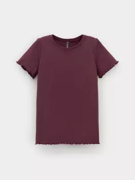 Футболка для девочек CROCKID, КР 302868, цвет - бордовый